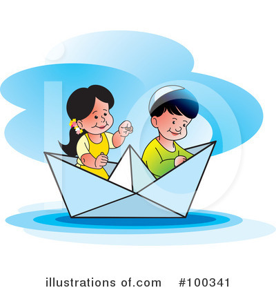 Royalty-Free (RF) Boat Clipart Illustration by Lal Perera - Stock Sample #100341