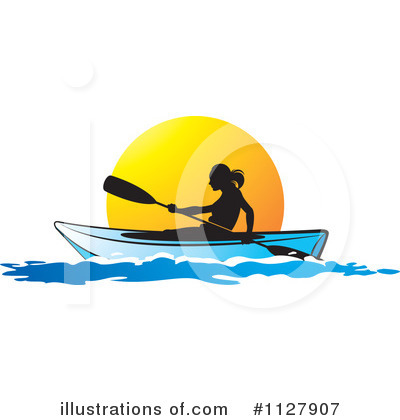 Kayak Clipart #1127907 by Lal Perera