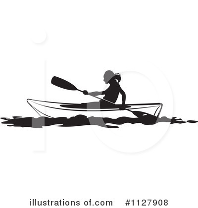 Kayaker Clipart #1127908 by Lal Perera