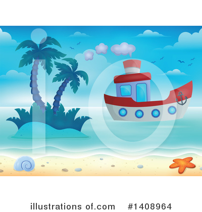 Royalty-Free (RF) Boat Clipart Illustration by visekart - Stock Sample #1408964