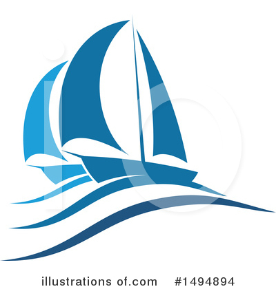 Sailboats Clipart #1494894 by Vector Tradition SM