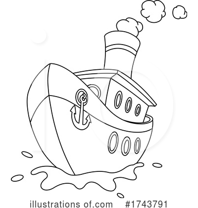 Royalty-Free (RF) Boat Clipart Illustration by yayayoyo - Stock Sample #1743791