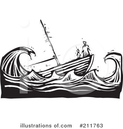 Royalty-Free (RF) Boat Clipart Illustration by xunantunich - Stock Sample #211763