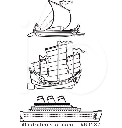 Bireme Ship Clipart #60187 by xunantunich
