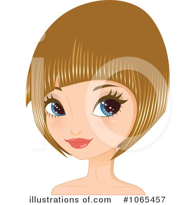 Bob Hairstyle Clipart #1065457 by Melisende Vector