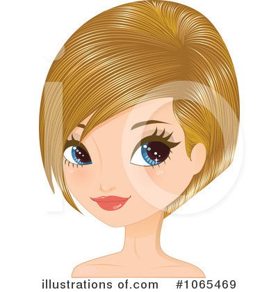 Bob Hairstyle Clipart #1065469 by Melisende Vector