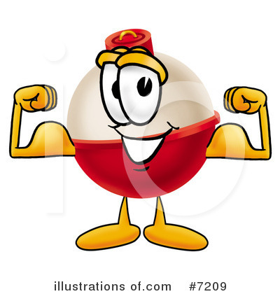 Royalty-Free (RF) Bobber Clipart Illustration by Mascot Junction - Stock Sample #7209