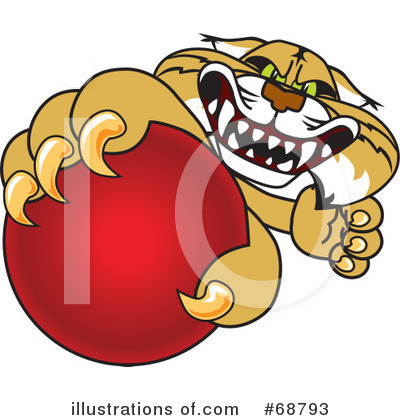 Royalty-Free (RF) Bobcat Character Clipart Illustration by Mascot Junction - Stock Sample #68793