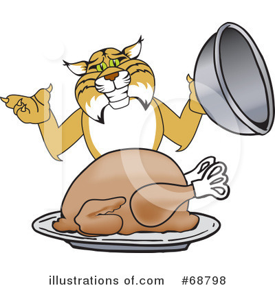 Royalty-Free (RF) Bobcat Character Clipart Illustration by Mascot Junction - Stock Sample #68798