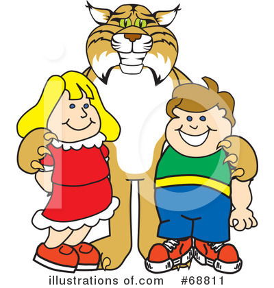 Royalty-Free (RF) Bobcat Character Clipart Illustration by Mascot Junction - Stock Sample #68811