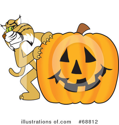 Royalty-Free (RF) Bobcat Character Clipart Illustration by Mascot Junction - Stock Sample #68812