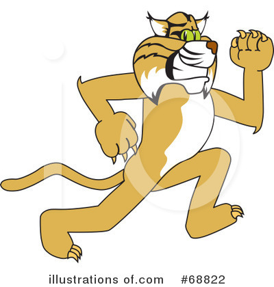 Royalty-Free (RF) Bobcat Character Clipart Illustration by Mascot Junction - Stock Sample #68822