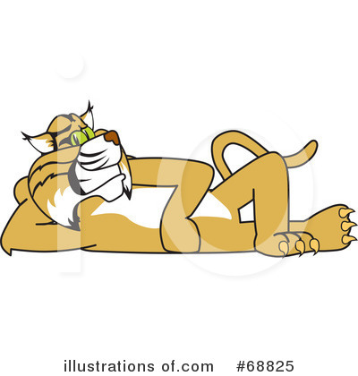 Royalty-Free (RF) Bobcat Character Clipart Illustration by Mascot Junction - Stock Sample #68825
