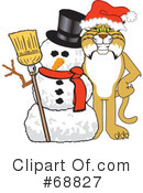 Bobcat Character Clipart #68827 by Mascot Junction