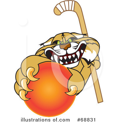 Royalty-Free (RF) Bobcat Character Clipart Illustration by Mascot Junction - Stock Sample #68831
