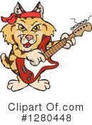 Bobcat Clipart #1280448 by Dennis Holmes Designs