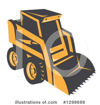 Tractor Clipart #1298686 by patrimonio