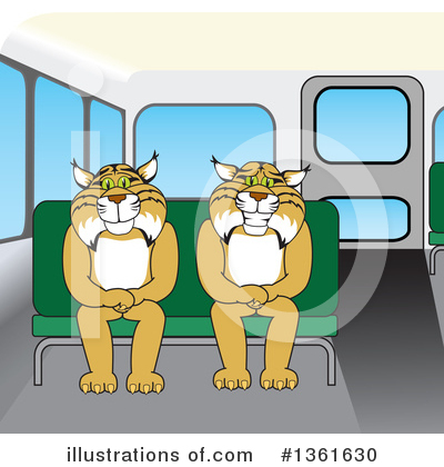 Royalty-Free (RF) Bobcat School Mascot Clipart Illustration by Mascot Junction - Stock Sample #1361630