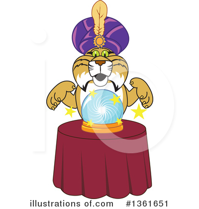 Royalty-Free (RF) Bobcat School Mascot Clipart Illustration by Mascot Junction - Stock Sample #1361651