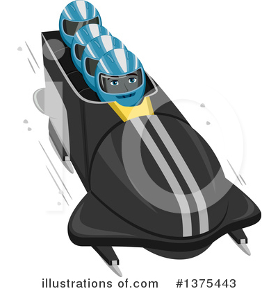 Royalty-Free (RF) Bobsled Clipart Illustration by BNP Design Studio - Stock Sample #1375443