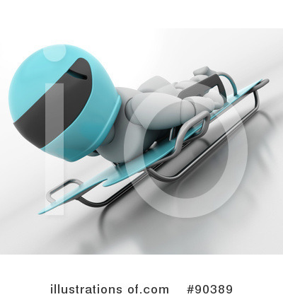 Royalty-Free (RF) Bobsled Clipart Illustration by KJ Pargeter - Stock Sample #90389