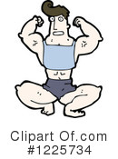 Bodybuilder Clipart #1225734 by lineartestpilot