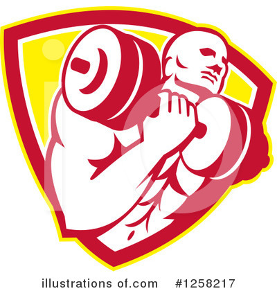 Bodybuilding Clipart #1258217 by patrimonio