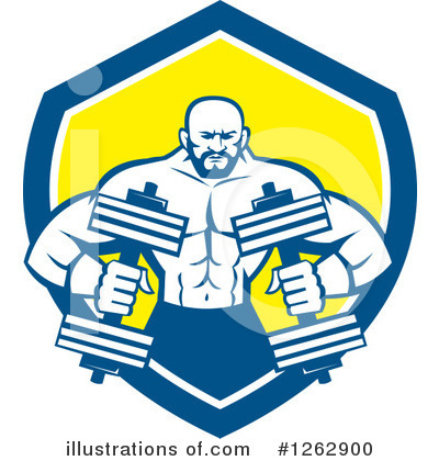 Weightlifting Clipart #1262900 by patrimonio