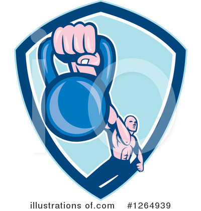 Weightlifting Clipart #1264939 by patrimonio