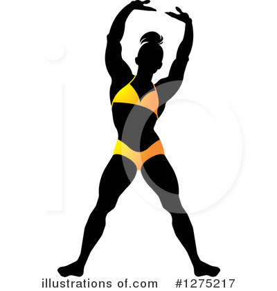 Royalty-Free (RF) Bodybuilder Clipart Illustration by Lal Perera - Stock Sample #1275217