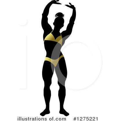 Royalty-Free (RF) Bodybuilder Clipart Illustration by Lal Perera - Stock Sample #1275221