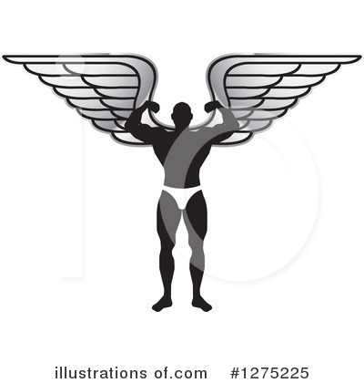 Royalty-Free (RF) Bodybuilder Clipart Illustration by Lal Perera - Stock Sample #1275225
