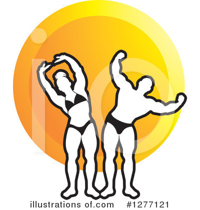 Royalty-Free (RF) Bodybuilder Clipart Illustration by Lal Perera - Stock Sample #1277121