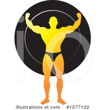 Royalty-Free (RF) Bodybuilder Clipart Illustration by Lal Perera - Stock Sample #1277122