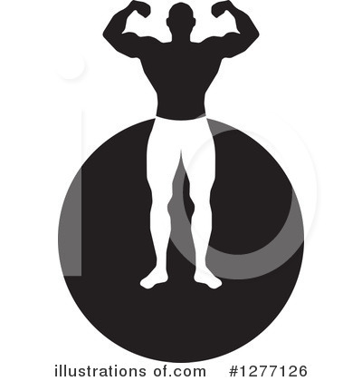 Royalty-Free (RF) Bodybuilder Clipart Illustration by Lal Perera - Stock Sample #1277126