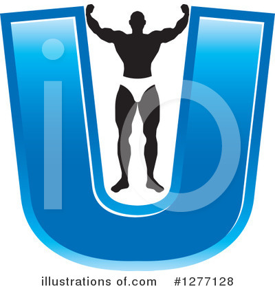 Royalty-Free (RF) Bodybuilder Clipart Illustration by Lal Perera - Stock Sample #1277128