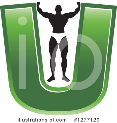 Royalty-Free (RF) Bodybuilder Clipart Illustration by Lal Perera - Stock Sample #1277129