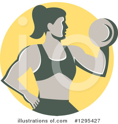 Royalty-Free (RF) Bodybuilder Clipart Illustration by patrimonio - Stock Sample #1295427