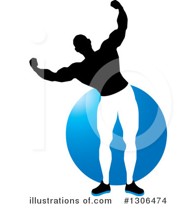 Royalty-Free (RF) Bodybuilder Clipart Illustration by Lal Perera - Stock Sample #1306474