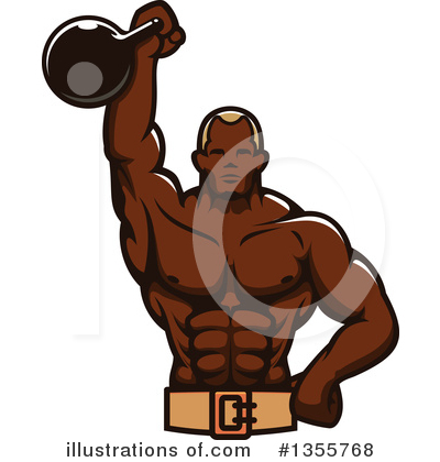 Bodybuilder Clipart #1355768 by Vector Tradition SM
