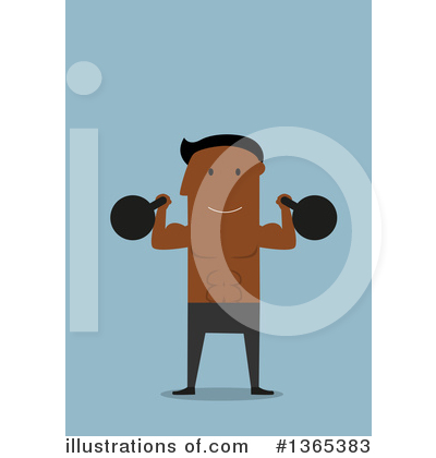 Royalty-Free (RF) Bodybuilder Clipart Illustration by Vector Tradition SM - Stock Sample #1365383