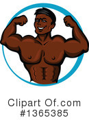 Bodybuilder Clipart #1365385 by Vector Tradition SM