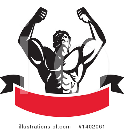Bodybuilding Clipart #1402061 by patrimonio