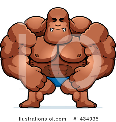 Bodybuilder Clipart #1434935 by Cory Thoman