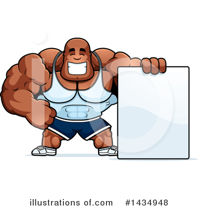 Royalty-Free (RF) Bodybuilder Clipart Illustration by Cory Thoman - Stock Sample #1434948