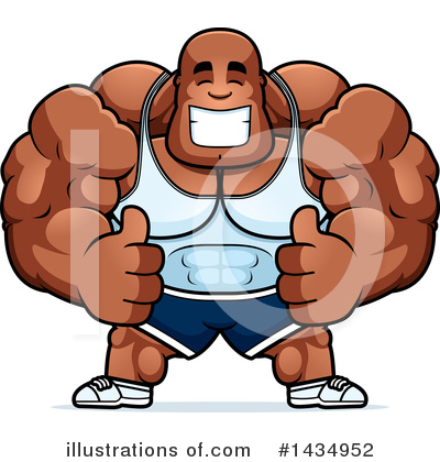 Royalty-Free (RF) Bodybuilder Clipart Illustration by Cory Thoman - Stock Sample #1434952
