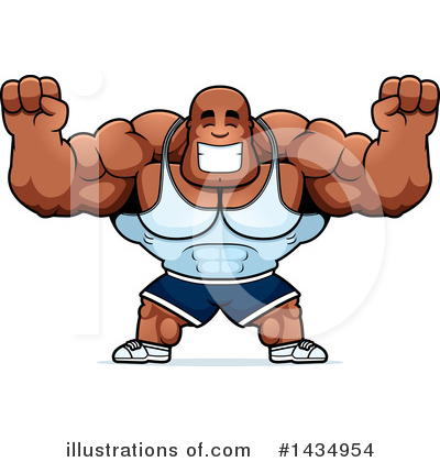 Royalty-Free (RF) Bodybuilder Clipart Illustration by Cory Thoman - Stock Sample #1434954