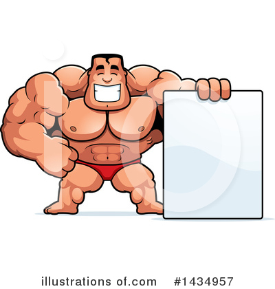Bodybuilder Clipart #1434957 by Cory Thoman