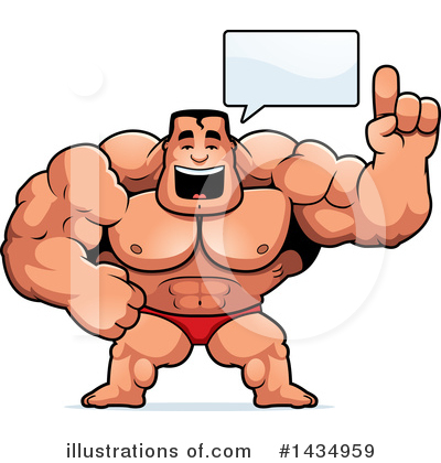 Bodybuilder Clipart #1434959 by Cory Thoman