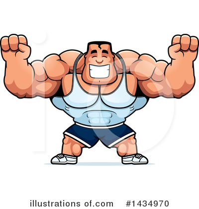 Bodybuilder Clipart #1434970 by Cory Thoman